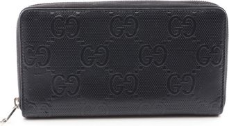 Gucci Black Leather Long Wallet (Bi-Fold) (Pre-Owned)