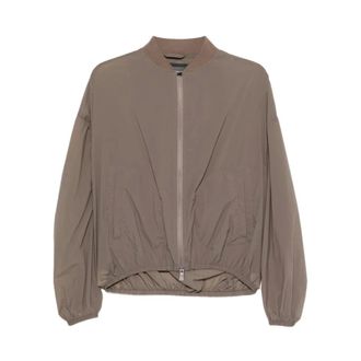 Herno Light Jackets, female, Brown, Size: S Polyamide Bomber Jacket