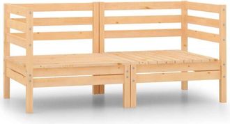 vidaXL Garden 2-Seater Sofa Solid Pinewood vidaXL