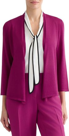 Kasper Crop A-Line Cardigan in Cerise at Nordstrom, Size X-Large