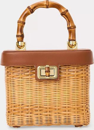 Lilly Pulitzer Sienna Top Handle Wicker Bag