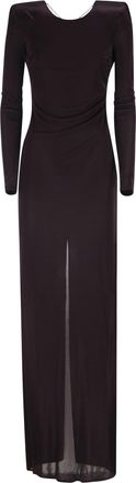 Elisabetta Franchi Kleid f&uuml;r den roten Teppich aus gl&auml;nzendem Viskose-Jersey