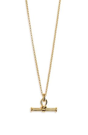 Missoma Ridge T-Bar Pendant Necklace in Gold at Nordstrom