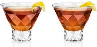 Viski Gem Crystal Martini Glasses Set of 2 in Clear at Nordstrom