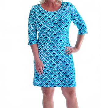 Hatley Lucy Mini Dress In Textured Diamonds