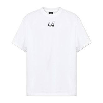 44 Label Group T-Shirts, male, White, Size: XL Classic Tee