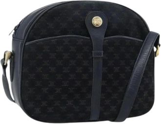 Celine Pre-owned Vintage Schoudertas - Dames - Vintage Schoudertas - Blauw - ONE Size - Leer - Vintage