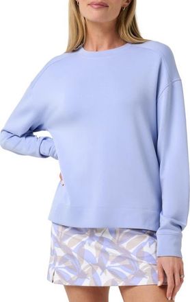 Travis Mathew Skyloft Crewneck Sweatshirt in Soft Blue at Nordstrom, Size X-Small