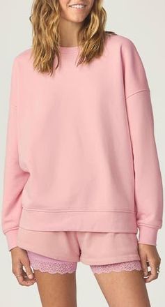 Florence By Mills Cozy Crush Oversize Sweatshirt in Bleached Mauve at Nordstrom Rack, Size Xx-Small