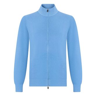 Fedeli Cardigans, male, Blue, Size: L Long-sleeved Cardigan