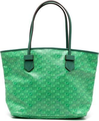 Moreau Saint Tropez leather tote bag - women - Leather - One Size - Green