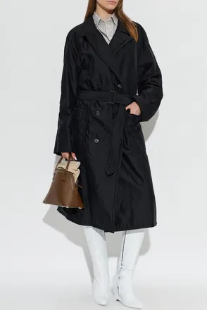 Maison Margiela Double-breasted Wool Coat, Womens, Black