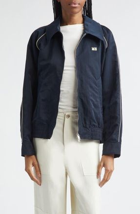 Wales Bonner Guide Nylon Track Jacket in Navy at Nordstrom, Size Medium