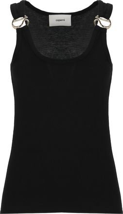 Coperni Black Gold Hardware Top