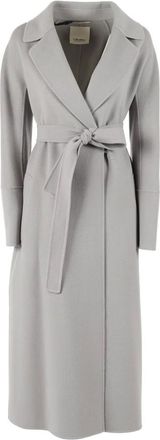Max Mara Belted Coats, female, Gray, Size: 3XS Elisa Coat