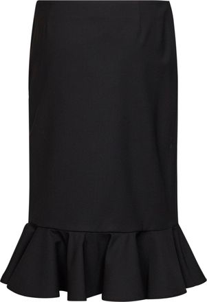 Giuseppe Di Morabito Womens Midi Skirt Black Virgin Wool