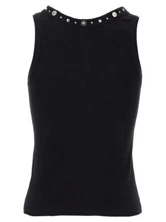 Versace Studded Medusa Tank Top - Black