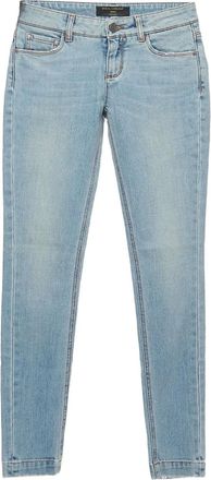 Dolce & Gabbana Jeans met logoplakkaat - Blauw