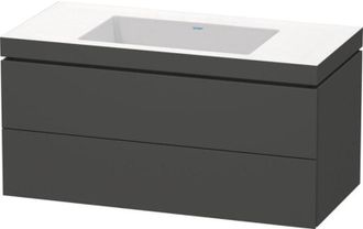 Duravit L-cube Meuble Lave-mains C-bonded Avec Base Murale, - Duravit