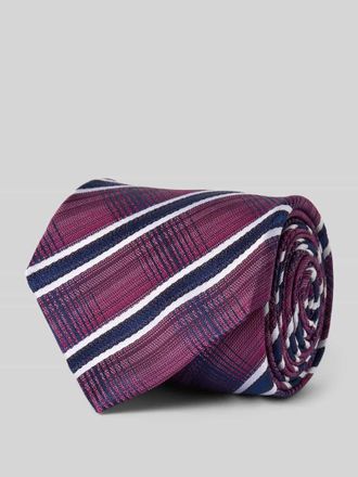 Monti Seidenkrawatte mit Allover-Print (7 cm) in Bordeaux, Gr&ouml;&szlig;e 1