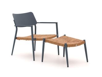 Bellagio la vita attrattiva Bellagio Cino lounge tuinstoel met voetenbank stapelbaar