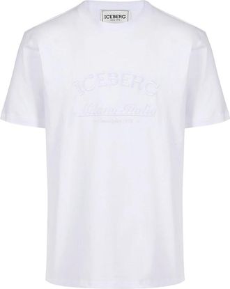 Iceberg Klassiek T-shirt met normale pasvorm - Heren - T-shirts - Wit - L - Katoen - Tops