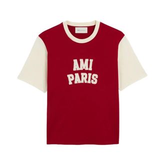 Ami Heren, Tops, Rood, Maat: XS Jersey