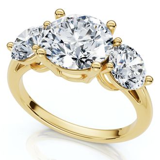 Pompeii3 Certified 3 1/2Ct Diamond Engagement Ring Lab Grown