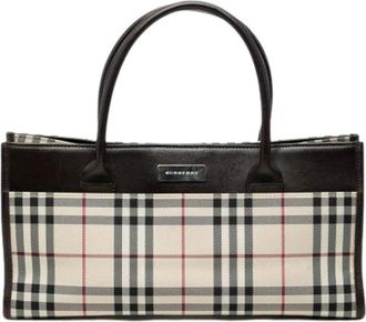 Burberry Pre-owned Tote Bags, female, Beige, Size: ONE SIZE Pre-owned Tote Bag