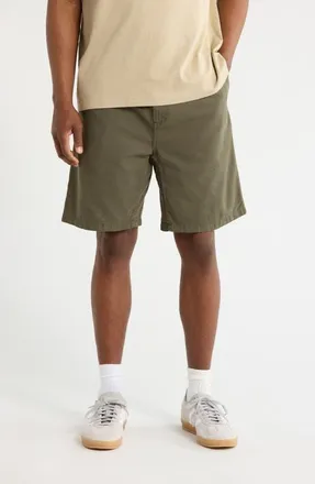 Carhartt Work in Progress Flint Organic Cotton Twill Shorts in Leaf (Grmnt) at Nordstrom, Size Xx-Large
