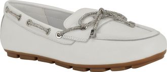 Guess Lavonta Boat Shoe in White 140 at Nordstrom, Size 6.5