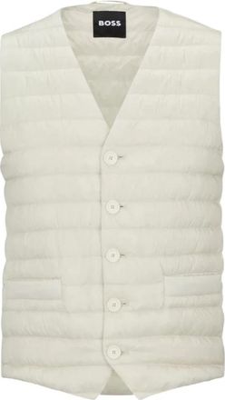 HUGO BOSS Mouwloos Vest voor Mannen - Heren - Bodywarmers - Wit - L - Jassen