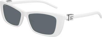 Gucci Zonnebrillen - Dames - Zonnebrillen - Wit - 53 MM - Accessoires