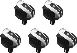 OEM Juego De 5 Botones De Interruptor De Faros Para Bmw Serie 5/7, X3, X4 (f01, F02, F03, F10, F18, F07, F06, F25, F26), Color Negro