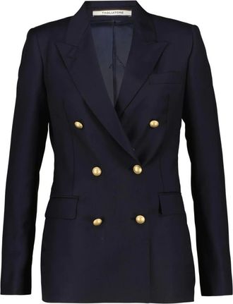Tagliatore Jassen, Dames, Blauw, S, Wol, Bruce Blazer