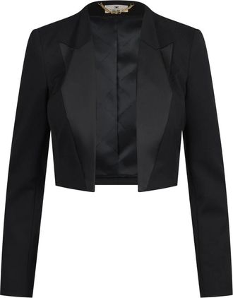 Elisabetta Franchi Mujer, Chaquetas, Negro, Talla: XS