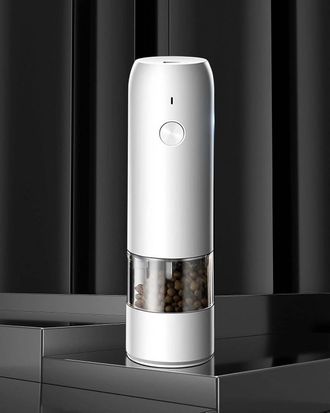 OEM Molinillo El&eacute;ctrico De Pimienta Y Sal, Molinillo De Pimienta Con Molienda Ajustable, Funcionamiento Autom&aacute;tico Con Una Sola Mano Y Luz Led Para Cocina