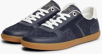 Tommy Hilfiger Womens Tribeca Leather-Mix Skater Sneaker - Space Blue - US 6.5 / EU 37