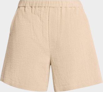 Frame Denim Men & apos;s Open Weave Textured Pull-On Shorts
