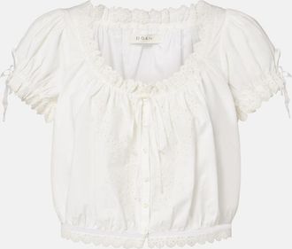 D&ocirc;en D&ocirc;en Nera embroidered cotton top