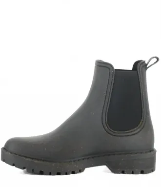 Asportuguesas Womens Oak Waterproof Chelsea Rain Boot In Black