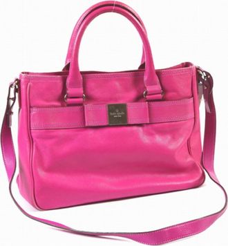 Kate Spade New York Pink Purple Shoulder Bag Tote Bag (Pre-Owned)