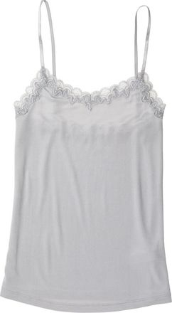 Uwila Warrior Soft Silk Lace Trim Camisole in Alloy at Nordstrom, Size Xx-Large