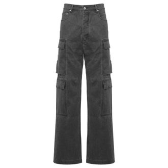 Rick Owens Double Cargo Jeans - Heren - Jeans - Grijs - Maat: W31 Katoen