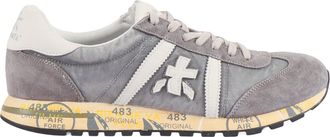 Premiata Grey Sneakers With Design