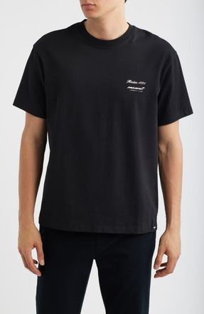 Reiss x McLaren Cotton T-Shirt in Black at Nordstrom, Size Xx-Large