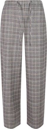 Max Mara S Pantalon - Dames - Broeken - Grijs - Maat: M Leer
