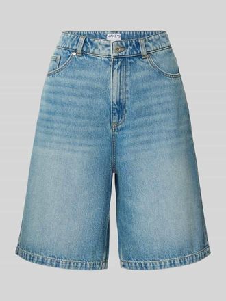 Jake*s Casual Bermudas aus Denim im Used-Look in Jeansblau, Gr&ouml;&szlig;e 34