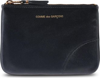 Comme Des Gar&ccedil;ons Classic Leather Zip Pouch - unisex - Portefeuilles - Zwart - ONE Size - Leer - Accessoires