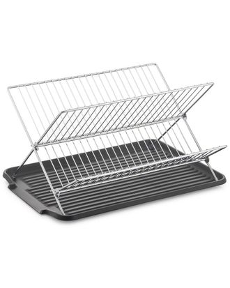 J&V Textiles X-Shaped Stainless Steel Dish Rack